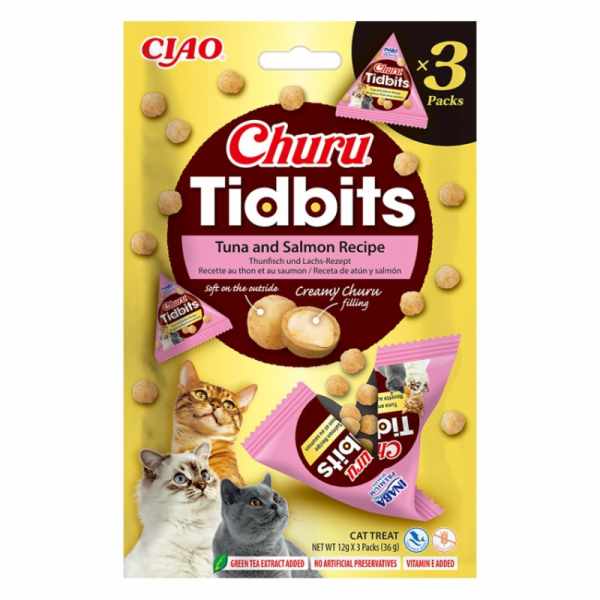 INABA Churu Tidbits Tuna with salmon - pamlsek pro kočky ...