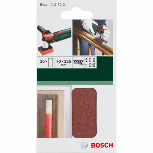 Sada brusných papírů Bosch pro AUZ 70 G 70 mm x 125 mm, 1...
