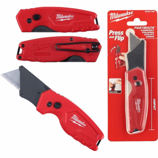 Milwaukee Skládací nůž Fastback Compact s lichoběžníkovou...