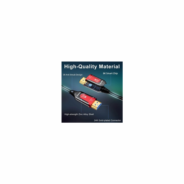 PREMIUMCORD Ultra High Speed HDMI 2.1 optický fiber kabel...