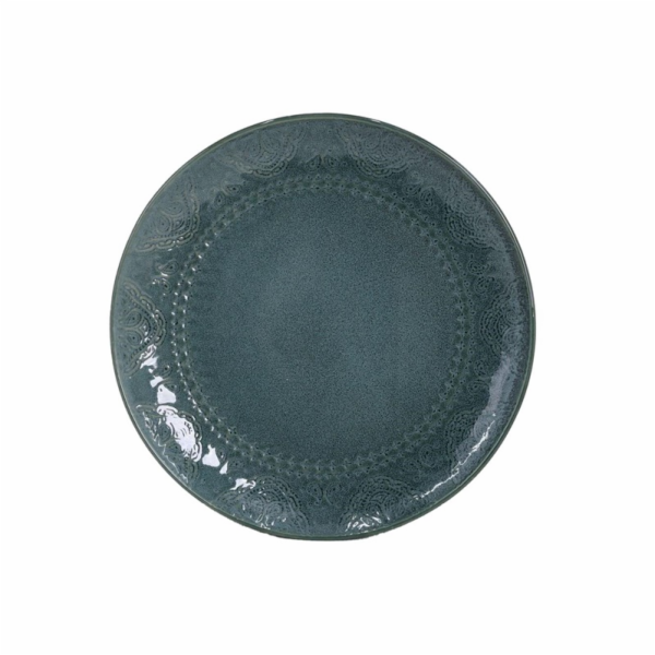 DOMOLETTI Jídelní talíř Blue arabic, O 26,6 cm, modrý