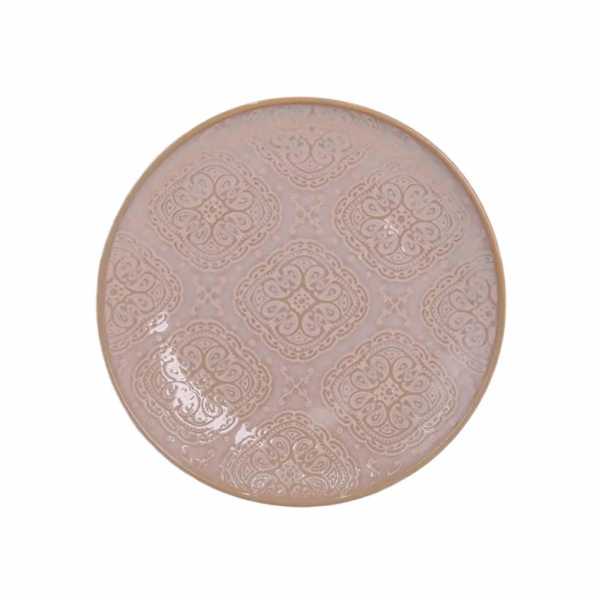 DOMOLETTI Dezertní talíř Pink arabic, O 19 cm, růžová