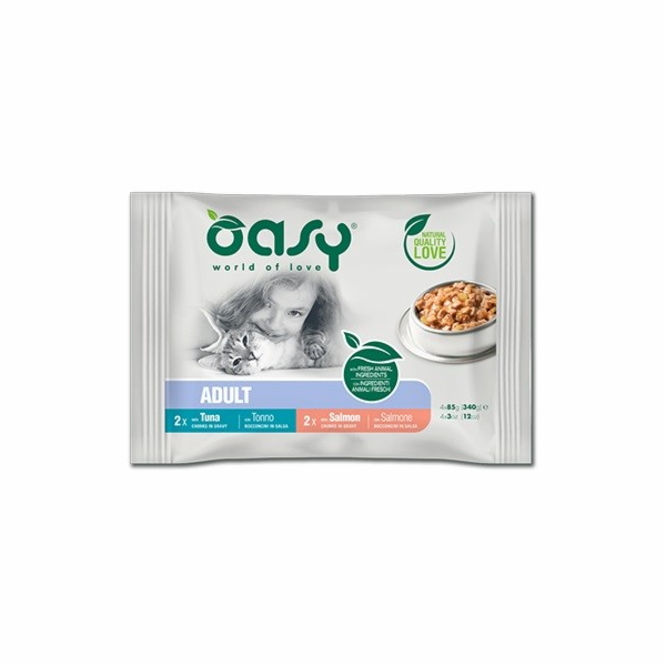 OASY Chunks in gravy Multipack Fish selection Box - mokré...