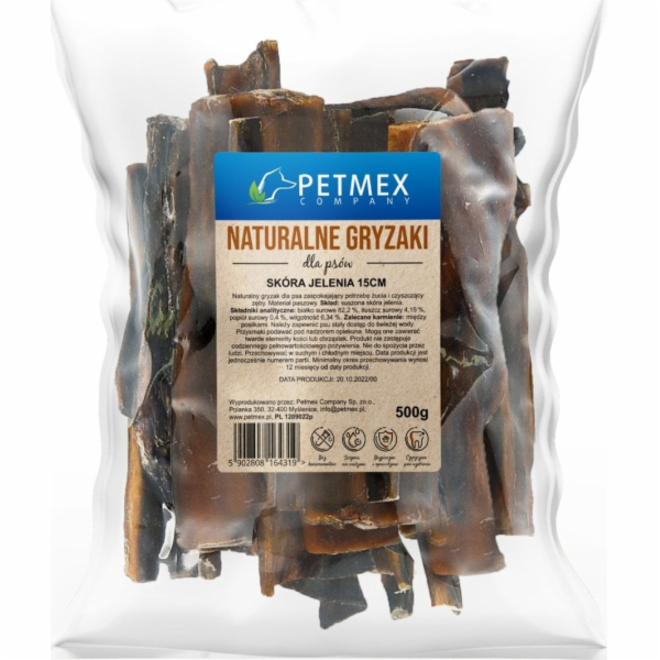 PETMEX Deer skin - pamlsek pro psa - 500g