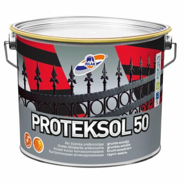 RILAK Smaltová barva, , pololesklá, 2,7 l, oranžová