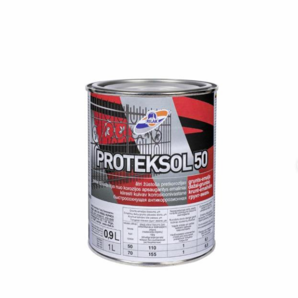 RILAK Smaltová barva, , pololesklá, 0,9 l, oranžová