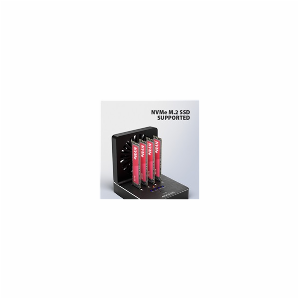 AXAGON ADSA-M2C44, USB4 dokovací stanice pro 4× M.2 NVMe ...