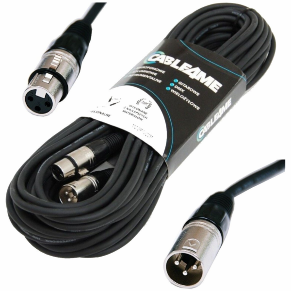 ACCU-CABLE CABLE4ME XLR/XLR mikrofonní signální kabel 20 m