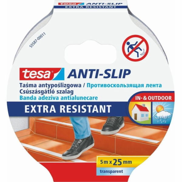 tesa® Protiskluzová páska na schody, transparentní, lepic...