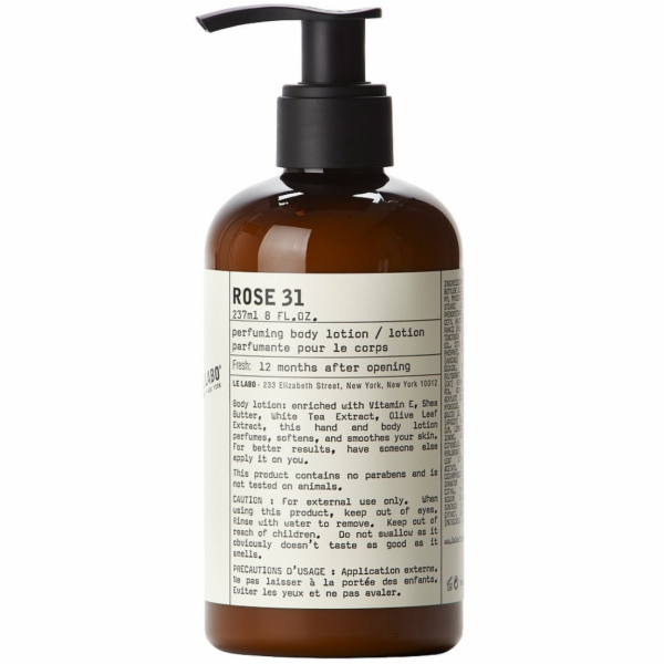Oxe Tělové mléko Le Labo Rose 31 237ml