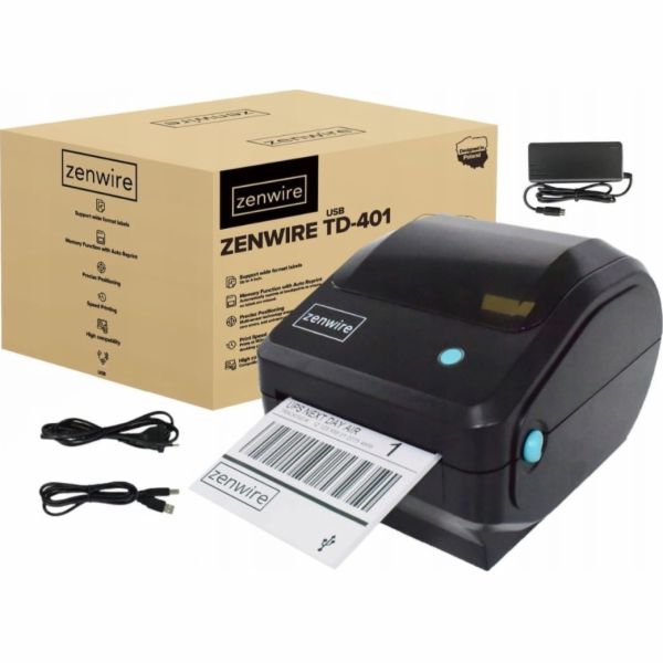 Zenwire Mini termální tiskárna samolepicích kurýrních ští...