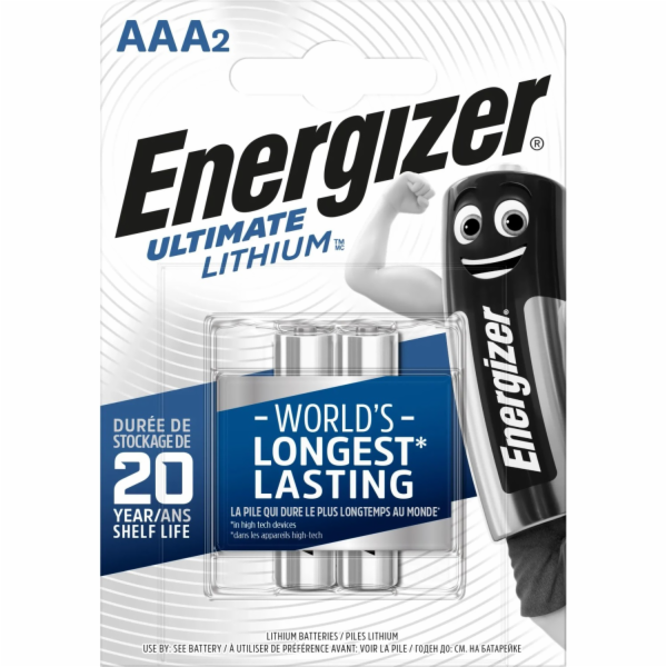Baterie lithiová AAA R03 1,5V ENERGIZER Ultimate 2ks / bl...