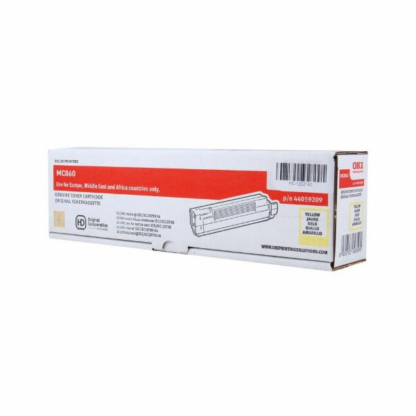 44059209 OKI Toner YELLOW  pre MC860 10000stran