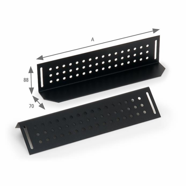 Nosné ližiny pro rack hl.900mm (L=680mm)-pár černé