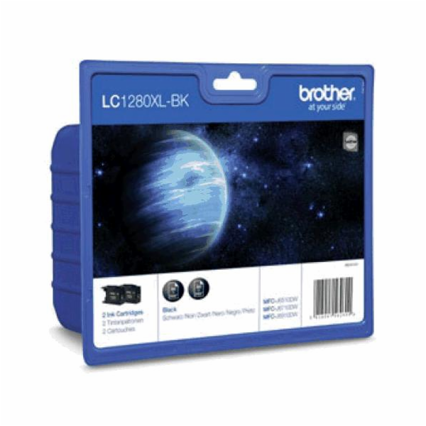 Brother LC-1280XLBKBP - originální Brother LC-1280XL 2x č...