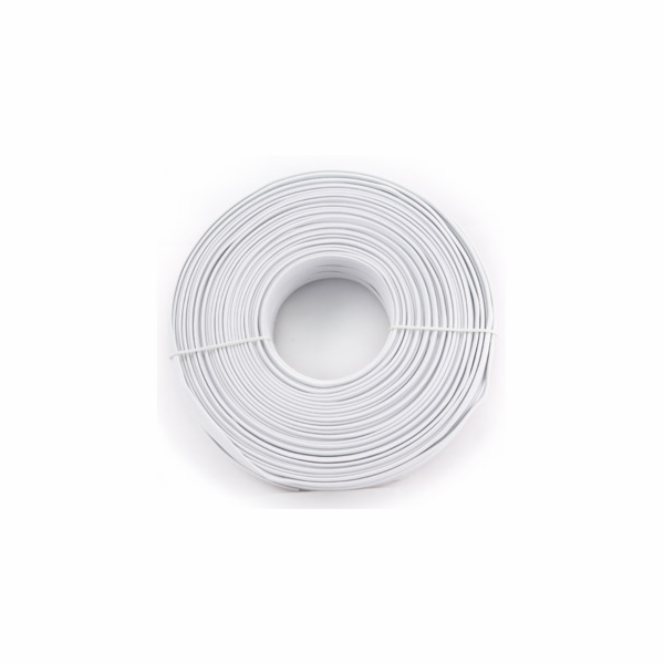 GEMBIRD Kabel telefonní 4C, klubko 100m, bílý