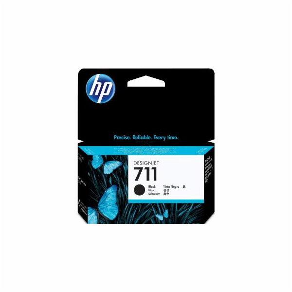 HP 711 Black DJ Ink Cart, 38 ml, CZ129A