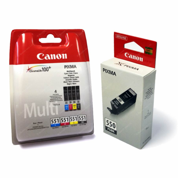 Canon CARTRIDGE PGI-550/CLI-551 PGBK/C/M/Y/BK/GY MULTI-PA...