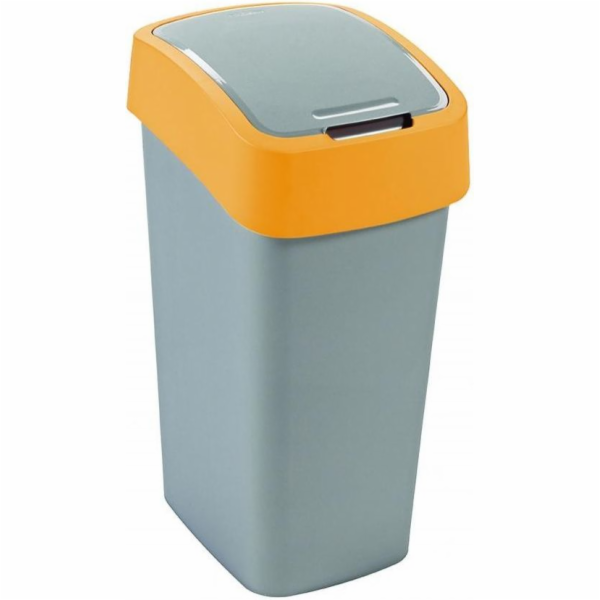 Curver® FLIP BIN 45 litrů, šedá/stříbrná/žlutá, na odpadky