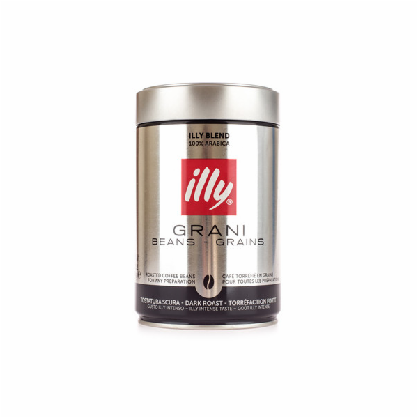 Illy Espresso Dark zrnková káva dóza 250 g