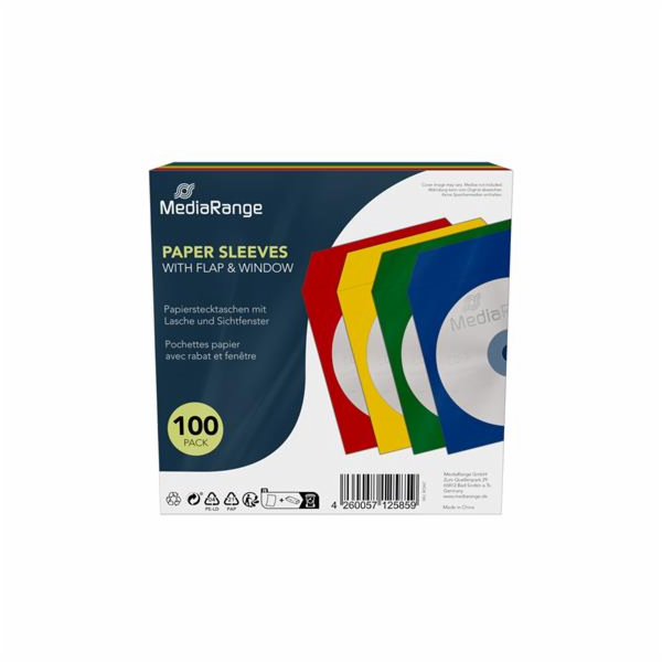 CD/DVD Papierhüllen Color-Pack, Schutzhülle