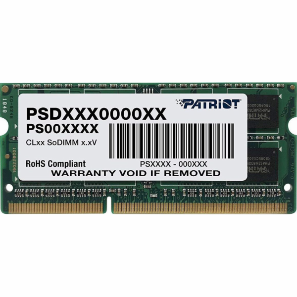 SO-DIMM 8 GB DDR3-1600, Arbeitsspeicher