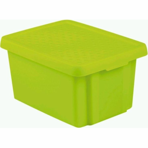 CURVER Essentials Úložný box s víkem Zelená 26l