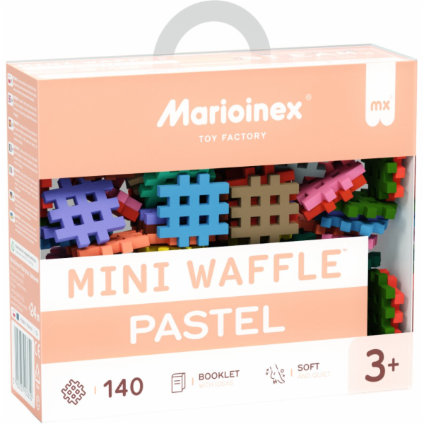 Marioinex Klocki Waffle Mini pastel 140ks. 2+ Marioinex