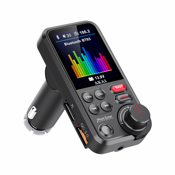 Transmiter AKAI, FMT-93BT, Bluetooth 5.0, barevný LCD dis...
