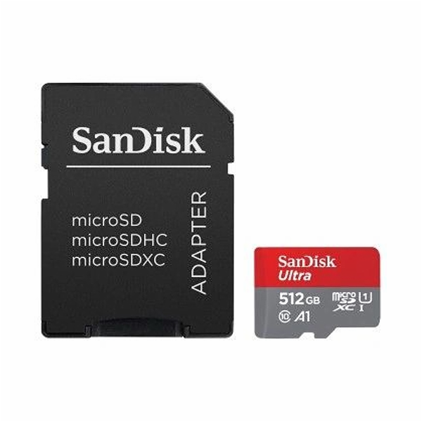 SanDisk MicroSDXC karta 512GB Ultra (150 MB/s, A1 Class 1...