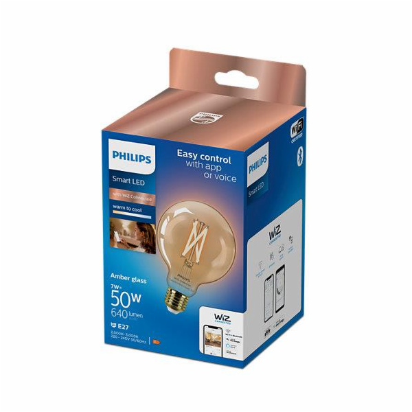LEMP LED WIFI G95 E27 7W 640LM TW AMB