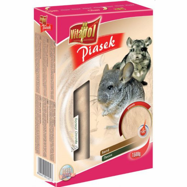 VITAPOL Sandeo natural - písek pro činčily – 1,5kg