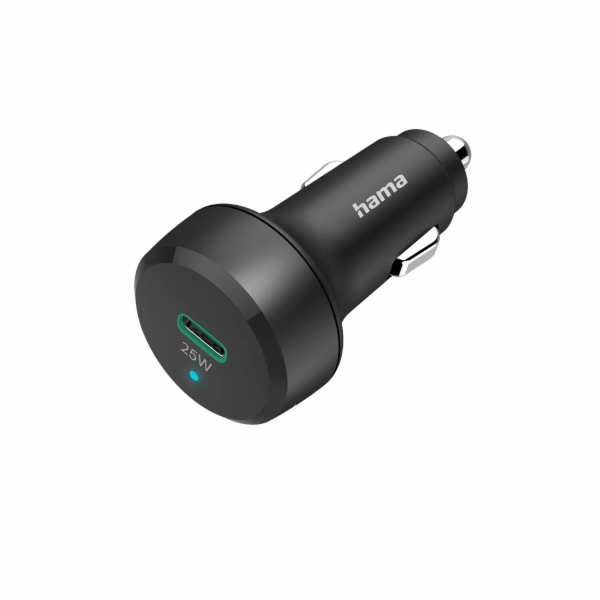 USB-C QC PD 25W nabíječka do auta, černá