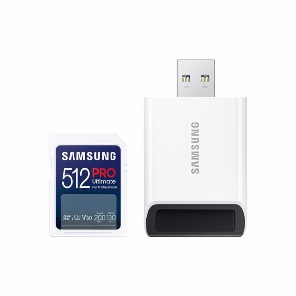 Samsung paměťová karta 512GB PRO ULTIMATE SDXC CL10 U3 V3...