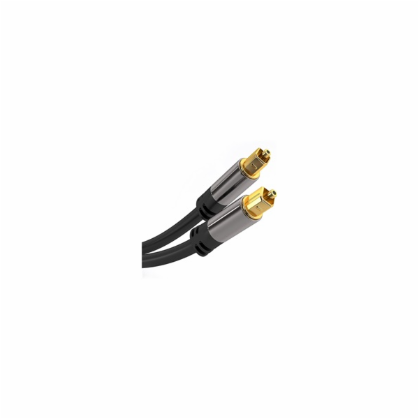 Toslink M/M, OD:6mm, Gold design 0,5m