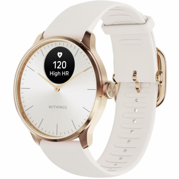 Hodinky Withings Withings ScanWatch Light, růžové zlato bílé