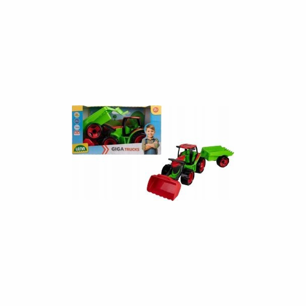 Lena Traktor se lžící a vozíkem