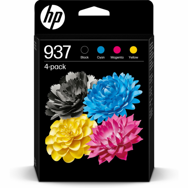 HP 937 CMYK Original Ink Cartridge 4-Pack (1,450 / 800 / ...