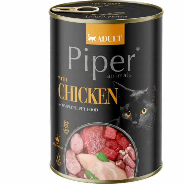 PIPER Animals with chicken - mokré krmivo pro kočky - 400g