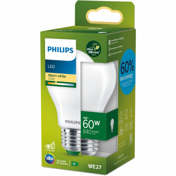 PHILIPS žárovka LED CLA 60W A60 E27 2700K FR UE SRT4
