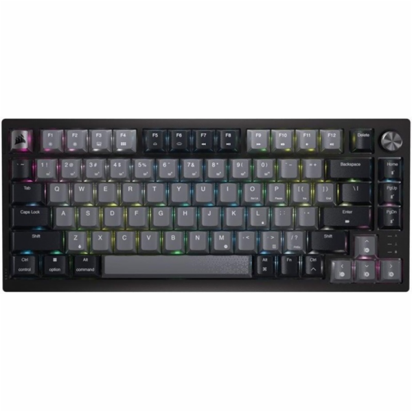 Klávesnice Corsair K65 PLUS EN, černá/šedá, bezdrátová