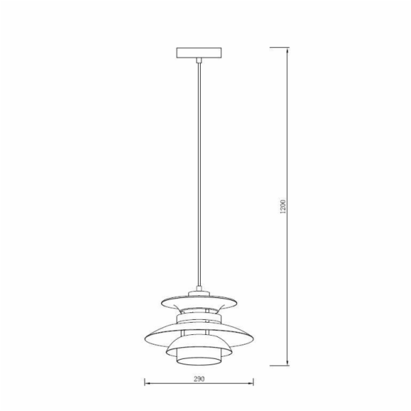 Domoletti Stropní svítidlo  SIVAS, 40 W, E27