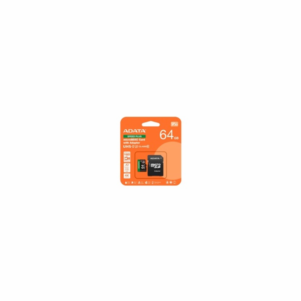 ADATA Paměťová karta SPEED PLUS microSDXC 64 GB (UHS-I U3...
