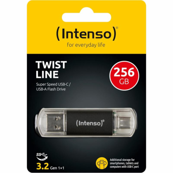 Intenso Twist Line         256GB  USB Stick 3.2  USB-C &a...