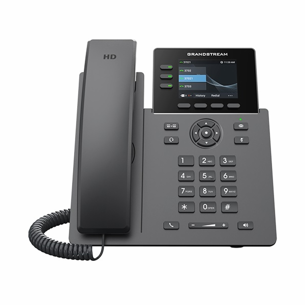Grandstream GRP2611G SIP telefon, 3 účty, PoE, 12BLF klíč...