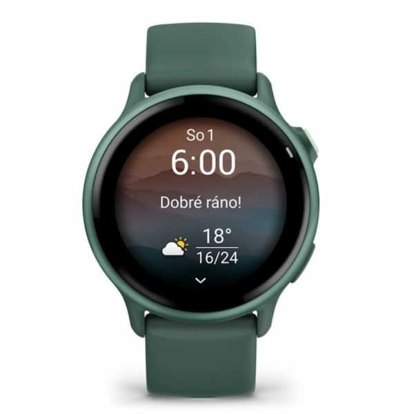 Garmin vívoactive® 6 Metallic Jasper Green / řemínek Jasp...