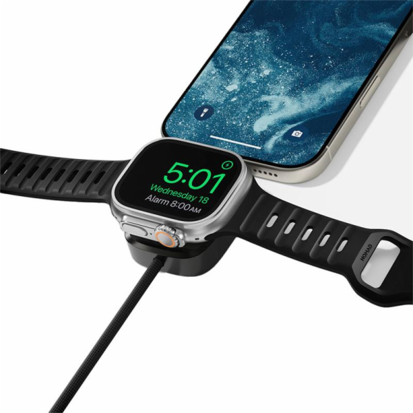 3MK Univerzální kabel Nomad pro Apple Watch, 1,5 m, karbi...