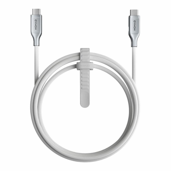 Nomad Kevlarový kabel USB-C na USB-C, 1,5 m, bílý