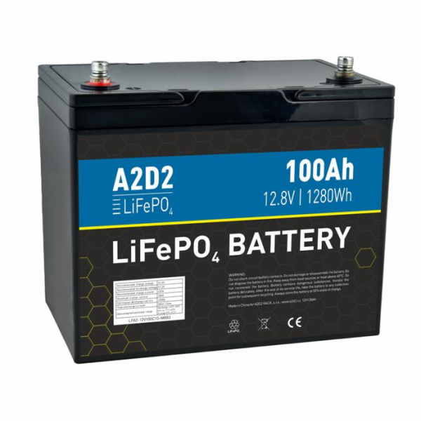 Baterie Avacom A2D2 - LiFePO4 12,8V 100Ah M8 ((NewCell ce...