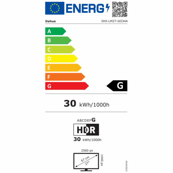 DAHUA 27" LED LM27-GO34A/ herní/ QD-OLED panel/ 2560x1440...